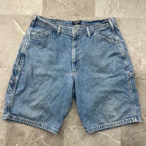 Vintage Ralph Lauren Polo Jeans Denim Shorts Mens 36 Carpenter Jorts Patch y2k